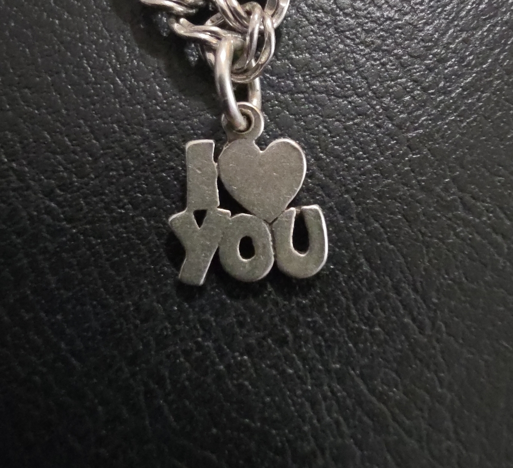 James Avery Silver "I ♥ You" Pendant Necklace